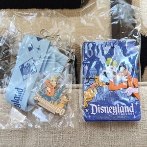 Disneyland Resort Diamond Celebration Lanyard, Pin And Luggage Tag